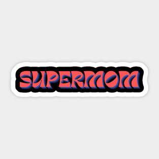 SUPERMOM, mothers day, american mother Sticker